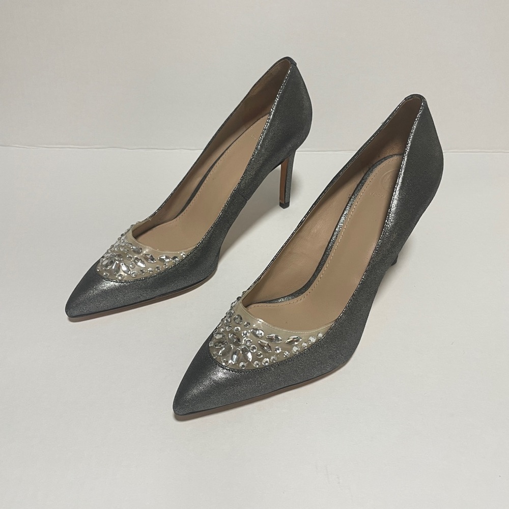 Tory Burch Metallic Embellished Pumps